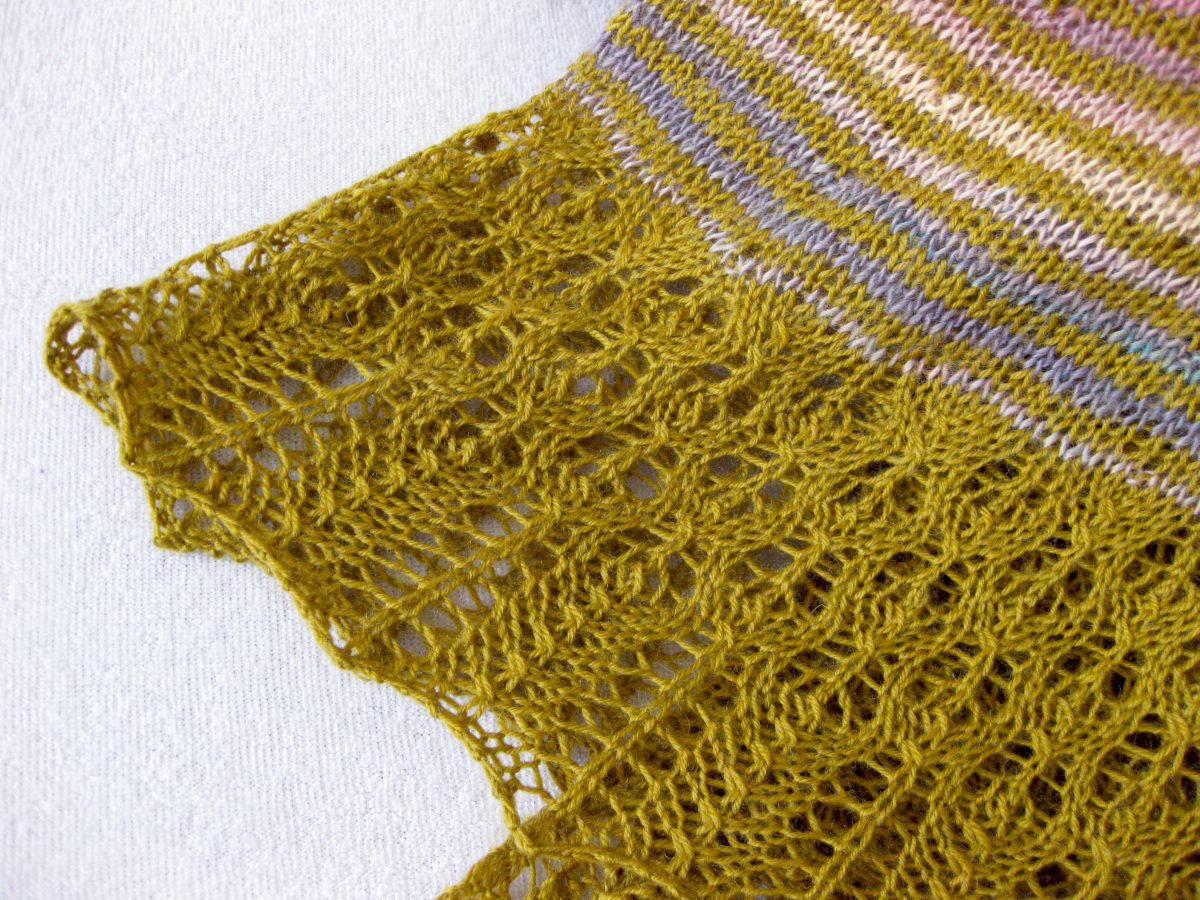 Pletený šátek – Meadow Grass